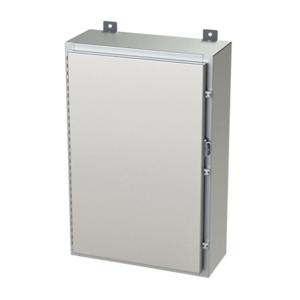 SAGINAW SCE-30H2008SS6LP Enclosure, 30 x 20 x 8 Inch Size, Wall Mount, 316L Stainless Steel, #4 Brush Finish | CV6RAK