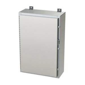 SAGINAW SCE-30H2008SSLP Enclosure, 30 x 20 x 8 Inch Size, Wall Mount, 304 Stainless Steel, #4 Brush Finish | CV6RAL