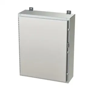 SAGINAW SCE-30H2408SS6LP Enclosure, 30 x 24 x 8 Inch Size, Wall Mount, 316L Stainless Steel, #4 Brush Finish | CV6RAQ