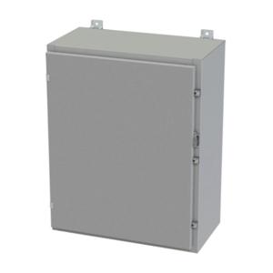 SAGINAW SCE-30H2412LP Enclosure, 30 x 24 x 12 Inch Size, Wall Mount, Carbon Steel, Ansi 61 Gray | CV6RAU