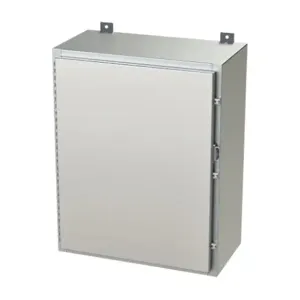 SAGINAW SCE-30H2412SSLP Enclosure, 30 x 24 x 12 Inch Size, Wall Mount, 304 Stainless Steel, #4 Brush Finish | CV6RAW