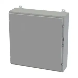 SAGINAW SCE-30H3008LP Enclosure, 30 x 30 x 8 Inch Size, Wall Mount, Carbon Steel, Ansi 61 Gray | CV6RBC