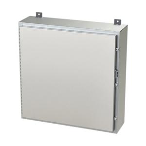 SAGINAW SCE-30H3008SS6LP Enclosure, 30 x 30 x 8 Inch Size, Wall Mount, 316L Stainless Steel, #4 Brush Finish | CV6RBD