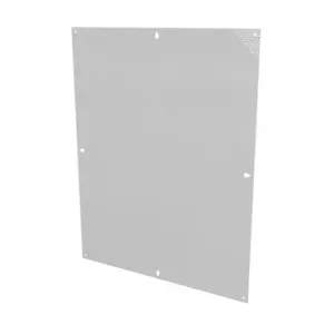 SAGINAW SCE-30N24MPP Subpanel, Perforated, Carbon Steel, White, Powder Coat Finish | CV6WZJ