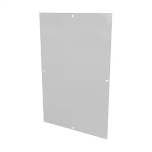 SAGINAW SCE-36N24MPP Subpanel, Perforated, Carbon Steel, White, Powder Coat Finish | CV6WZX