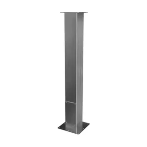 SAGINAW SCE-44CCOLSS Straight Pedestal Column, 304 Stainless Steel, 35 x 4 x 4 Inch Size | CV6NKJ