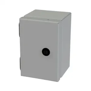 SAGINAW SCE-604ELJ Enclosure, 6 x 4 x 4 Inch Size, Wall Mount, Carbon Steel, Ansi 61 Gray | CV6RDU