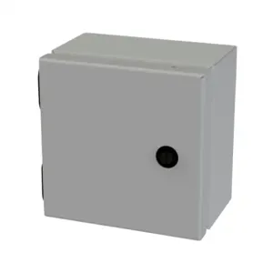 SAGINAW SCE-606ELJ Enclosure, 6 x 6 x 4 Inch Size, Wall Mount, Carbon Steel, Ansi 61 Gray | CV6RED