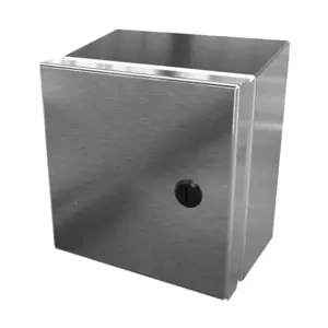 SAGINAW SCE-606ELJSSST Enclosure, Slope Top, 6 x 6 x 4 Inch Size, Wall Mount, 304 Stainless Steel | CV6REH