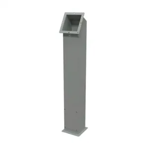 SAGINAW SCE-66PBCOL AngLED Pedestal Column, Carbon Steel, 41 x 6 x 6 Inch Size, Ansi 61 Gray | CV6NKP