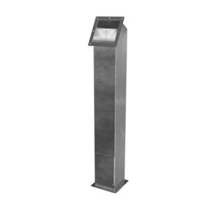 SAGINAW SCE-66PBCOLSS AngLED Pedestal Column, 304 Stainless Steel, 41 x 6 x 6 Inch Size | CV6NKQ