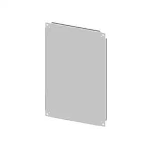 SAGINAW SCE-72P30F2 Subpanel, Half-Height, Carbon Steel, White, Powder Coat Finish | CV6XDK