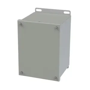 SAGINAW SCE-8066SC Enclosure, 8 x 6 x 6 Inch Size, Wall Mount, Carbon Steel, Ansi 61 Gray | CV6RFM