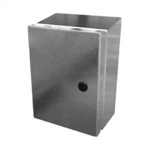 SAGINAW SCE-806ELJSSST Enclosure, Slope Top, 8 x 6 x 4 Inch Size, Wall Mount, 304 Stainless Steel | CV6RFU