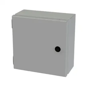 SAGINAW SCE-808ELJ Enclosure, 8 x 8 x 4 Inch Size, Wall Mount, Carbon Steel, Ansi 61 Gray | CV6RGA