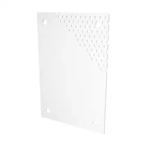 SAGINAW SCE-8N6MPP Subpanel, Perforated, Carbon Steel, White, Powder Coat Finish | CV6XEK