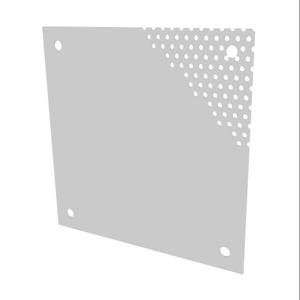 SAGINAW SCE-8N8MPP Subpanel, Perforated, Carbon Steel, White, Powder Coat Finish | CV6XEL