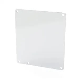 SAGINAW SCE-8P8C Subpanel, Carbon Steel, White, Powder Coat Finish | CV6XEU