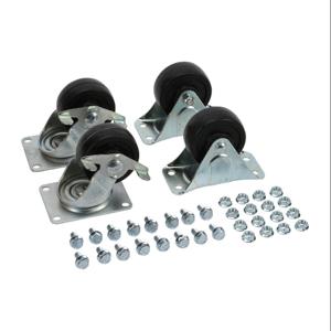 SAGINAW SCE-CAKR Caster Set, 1000Lb Capacity, 3 Inch Casters, 3 Inch Fixed Casters And Mounting Hardware | CV6NCQ