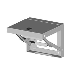 SAGINAW SCE-FS1212LG Enclosure Folding Shelf, 12 x 12 Inch Size, Carbon Steel, Ral 7035 Light Gray | CV6WBU