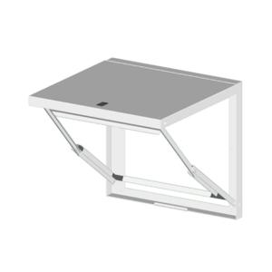 SAGINAW SCE-FS2424 Enclosure Folding Shelf, 24 x 24 Inch Size, Carbon Steel, White | CV6WCB