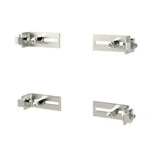 SAGINAW SCE-FSPS4 Enclosure Panel Support, Carbon Steel, Plated Finish, Pack Of 4 | CV6XHY