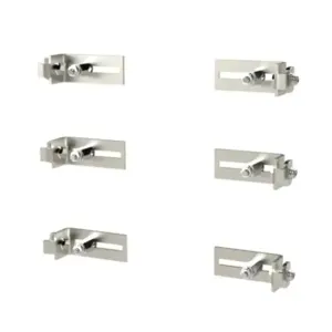 SAGINAW SCE-FSPS6 Enclosure Panel Support, Carbon Steel, Plated Finish, Pack Of 6 | CV6XHZ