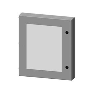 SAGINAW SCE-HWK2218 Universal Deep-Hinged Door, 22 x 18 x 2.63 Inch Size, Carbon Steel, Ansi 61 Gray | CV6PDP