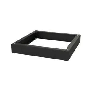 SAGINAW SCE-P2424WS Workstation Plinth, 4 Inch Height, Carbon Steel, Black, Powder Coat Finish | CV6UQL