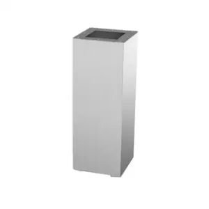 SAGINAW SCE-PE22SS Straight Pedestal Column, 304 Stainless Steel, 21.38 x 8 x 8 Inch Size | CV6NKT