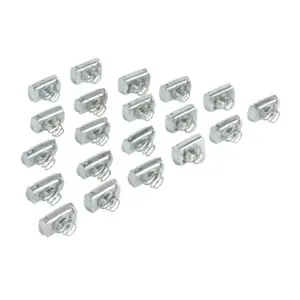 SAGINAW SCE-PS3816CN Channel Nut, 3/8-16 Unc, Pack Of 20 | CV6UFG