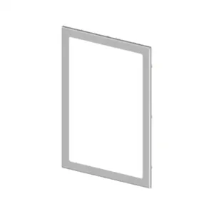 SAGINAW SCE-PWK1711NF Enclosure Window, 17.25 x 11.25 Inch Window, Uv-Resistant Polycarbonate, Carbon Steel | CV6XXF