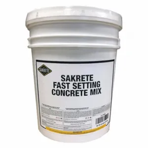 SAKRETE 120019 Concrete Mix, Fast Setting, 50 Lb Container Size, Pail, 28 Day Full Cure Time | CT9RPB 21HC53