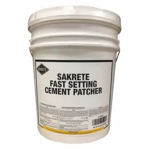 SAKRETE 120029 Concrete Repair Compound, Fast Setting, Cement, 50 Lb Container Size, Pail, Gray | CT9RNW 39UV60