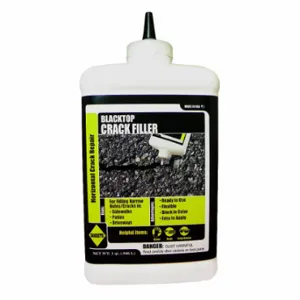 SAKRETE 120041 Crack Filler, Concrete Crack Filler, Black, Limestone Asphalt Mix, 32 Oz Container Size | CT9RPE 39UV47