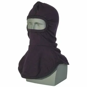 SALISBURY AFHOOD12 Flame Resistant Balaclava, 12 cal/sq. cm ATPV, Blue | CJ2ETV 52VR34