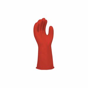 SALISBURY E014R/10 Electrical Insulating Gloves, 1000V AC/1500V DC, 14 Inch Length, Straight Cuff, Red | CJ2CEV 44G297