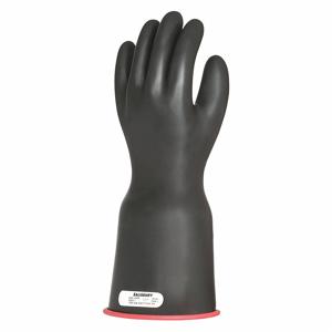 SALISBURY E114RB/12 Electrical Insulating Gloves, 7500V AC/11,250V DC, Straight Cuff, Black/Red | CJ2CDR 44G556
