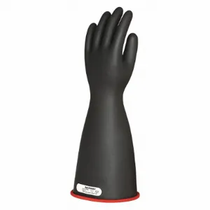 SALISBURY E116RB/11 Electrical Insulating Gloves, 7500V AC/11,250V DC, Straight Cuff, Black/Red | CJ2BYV 44G365