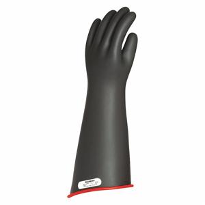 SALISBURY E118CRB/12 Electrical Insulating Gloves, 7500V AC/11,250V DC, Straight Cuff, Black/Red | CJ2CBD 44G417