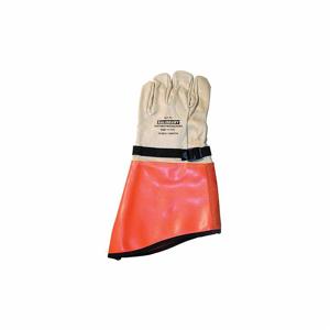 SALISBURY ILP7C/12 Elektrischer Handschuhschutz, gerader Daumen, 16 Zoll Länge, Orange/Weiß | CJ2BXH 44F941