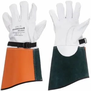 SALISBURY ILPG7C/10 Electrical Glove Protector, Straight Thumb, 16 Inch Length, Orange/White | CJ2BWW 44F949