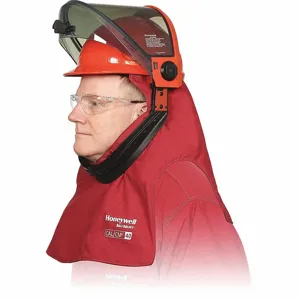 SALISBURY LFH40PRG Hood, 4 PPE CAT, 40 cal/sq cm ATPV, Lift Front, Gray/Red | CJ2LFC 56PG64