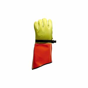 SALISBURY LP7C/10 Electrical Glove Protector, Straight Thumb, 16 Inch Length, Orange/Yellow | CJ2BWL 44F955