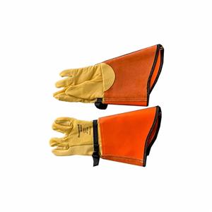 SALISBURY LPG7C/9 Electrical Glove Protector, Straight Thumb, 16 Inch Length, Orange/Yellow | CJ2BXC 44F971