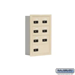 SALSBURY INDUSTRIES 19045-07SRC Cell Phone Storage Locker, 16.25 x 24.25 x 5.75 Inch Size, 4 Door High | CE7FCF