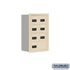 SALSBURY INDUSTRIES 19048-07SRC Cell Phone Storage Locker, 16.25 x 24.25 x 8.75 Inch Size, 4 Door High | CE7FEM