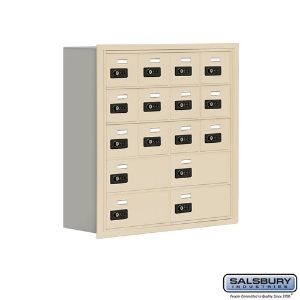 SALSBURY INDUSTRIES 19058-16SRC Cell Phone Storage Locker, 29.25 x 29.75 x 8.75 Inch Size, 5 Door High | CE7FJP