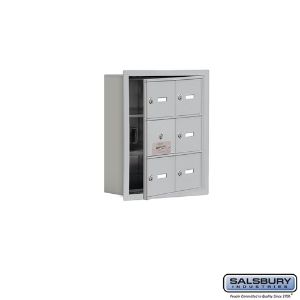 SALSBURY INDUSTRIES 19135-06ARK Cell Phone Storage Locker, 16.25 x 18.75 x 5.75 Inch Size, 3 Door High, Aluminium | CE7FWU