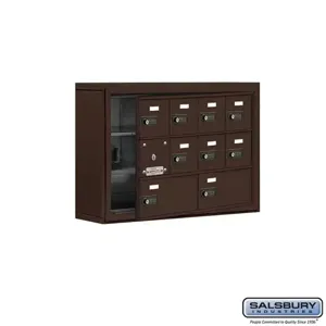 SALSBURY INDUSTRIES 19135-10ZSC Cell Phone Storage Locker, 30.5 x 20 x 6.25 Inch Size, 3 Door High, Bronze | CE7FXQ